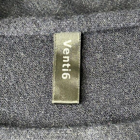 Venti6 Black Oversized Rhinestone Skull Lightweight Sweater One Size - Picture 5 of 6